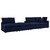 Commix 4-Piece Sunbrella® Outdoor Patio Sectional Sofa EEI-5582-NAV