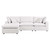 Commix 4-Piece Outdoor Patio Sectional Sofa EEI-5580-WHI