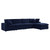Commix 5-Piece Sunbrella® Outdoor Patio Sectional Sofa EEI-5584-NAV