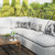 Commix 5-Piece Outdoor Patio Sectional Sofa EEI-5587-WHI