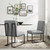 Indulge Channel Tufted Fabric Dining Chairs - Set of 2 EEI-5740-LGR