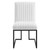 Indulge Channel Tufted Fabric Dining Chairs - Set of 2 EEI-5740-WHI