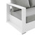 Tahoe Outdoor Patio Powder-Coated Aluminum Sofa EEI-5676-WHI-GRY