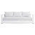 Tahoe Outdoor Patio Powder-Coated Aluminum Sofa EEI-5676-WHI-WHI