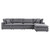 Commix 5-Piece Sunbrella® Outdoor Patio Sectional Sofa EEI-5584-SLA