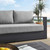 Tahoe Outdoor Patio Powder-Coated Aluminum Sofa EEI-5676-GRY-GRY