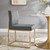 Carriage Channel Tufted Sled Base Performance Velvet Dining Chair EEI-3806-GLD-CHA