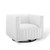 Conjure Tufted Swivel Upholstered Armchair EEI-3926-WHI