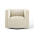 Conjure Tufted Swivel Upholstered Armchair EEI-3926-BEI