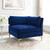 Ardent Performance Velvet Sectional Sofa Corner Chair EEI-3985-NAV