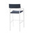 Raleigh Outdoor Patio Aluminum Bar Stool Set of 2 EEI-3963-WHI-NAV