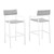 Raleigh Outdoor Patio Aluminum Bar Stool Set of 2 EEI-3963-WHI-GRY