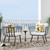 Riverside Outdoor Patio Aluminum Armchair Set of 2 EEI-3960-SLA-WHI