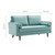 Valour Performance Velvet Loveseat EEI-4004-MIN