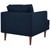 Agile Upholstered Fabric Sofa and Armchair Set EEI-4080-BLU-SET