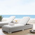 Conway Sunbrella® Outdoor Patio Wicker Rattan Chaise Lounge EEI-3978-LGR-WHI