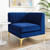 Triumph Channel Tufted Performance Velvet Sectional Sofa Corner Chair EEI-3983-NAV