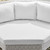 Conway Sunbrella® Outdoor Patio Wicker Rattan Round Corner Chair EEI-3979-LGR-WHI