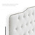 Sophia Tufted Performance Velvet Full/Queen Headboard MOD-6410-WHI