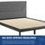 Dakota Upholstered Queen Platform Bed MOD-6670-BLK-GRY