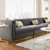 Sanguine Channel Tufted Performance Velvet 4-Seat Modular Sectional Sofa EEI-5827-GRY