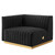 Conjure Channel Tufted Performance Velvet Loveseat EEI-5842-GLD-BLK