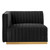 Conjure Channel Tufted Performance Velvet Loveseat EEI-5842-GLD-BLK