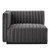 Conjure Channel Tufted Performance Velvet 4-Piece Sectional EEI-5770-BLK-GRY