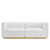 Conjure Channel Tufted Performance Velvet Loveseat EEI-5842-GLD-WHI