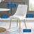 Viscount Modern Accent Performance Velvet Dining Chair EEI-3416-WHI