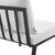 Riverside Outdoor Patio Aluminum Armless Chair EEI-3567-SLA-WHI