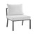 Riverside Outdoor Patio Aluminum Armless Chair EEI-3567-SLA-WHI