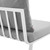 Riverside Outdoor Patio Aluminum Armless Chair EEI-3567-WHI-GRY