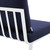 Riverside Outdoor Patio Aluminum Armless Chair EEI-3567-WHI-NAV