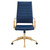 Jive Gold Stainless Steel Highback Office Chair EEI-3417-GLD-NAV