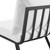 Riverside Outdoor Patio Aluminum Corner Chair EEI-3569-SLA-WHI