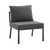 Riverside Outdoor Patio Aluminum Armless Chair EEI-3567-SLA-CHA