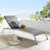 Savannah Mesh Chaise Outdoor Patio Aluminum Lounge Chair EEI-3721-BLK