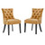 Regent Tufted Performance Velvet Dining Side Chairs - Set of 2 EEI-3780-COG