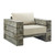 Manteo Rustic Coastal Outdoor Patio Sunbrella® Lounge Armchair Set of 2 EEI-3653-LGR-BEI
