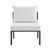 Riverside 3 Piece Outdoor Patio Aluminum Sectional Sofa Set EEI-3782-SLA-WHI