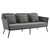 Stance Outdoor Patio Aluminum Sofa EEI-3020-GRY-CHA