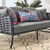 Stance Outdoor Patio Aluminum Sofa EEI-3020-GRY-CHA