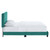 Celine Channel Tufted Performance Velvet Twin Platform Bed MOD-6336-TEA