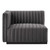 Conjure Channel Tufted Performance Velvet 5-Piece Sectional EEI-5775-BLK-GRY