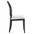 Forte French Vintage Dining Side Chairs - Set of 2 EEI-6238-BLK-WHI