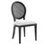 Forte French Vintage Dining Side Chair EEI-6074-BLK-WHI