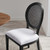 Forte French Vintage Dining Side Chair EEI-6074-BLK-WHI