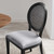 Forte French Vintage Dining Side Chair EEI-6074-BLK-LGR