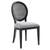 Forte French Vintage Dining Side Chair EEI-6074-BLK-LGR